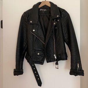 Nasty Gal vegan leather jacket